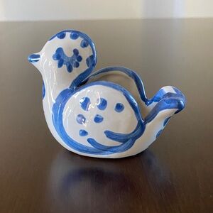 M.A. Hadley Pottery Bird Salt Cellar